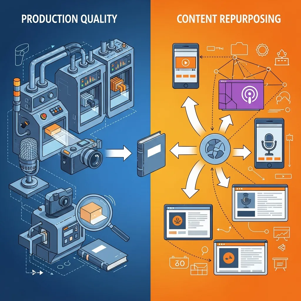 Production Quality and Content Repurposing video marketing